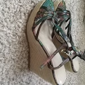 Wedge strapped sandals